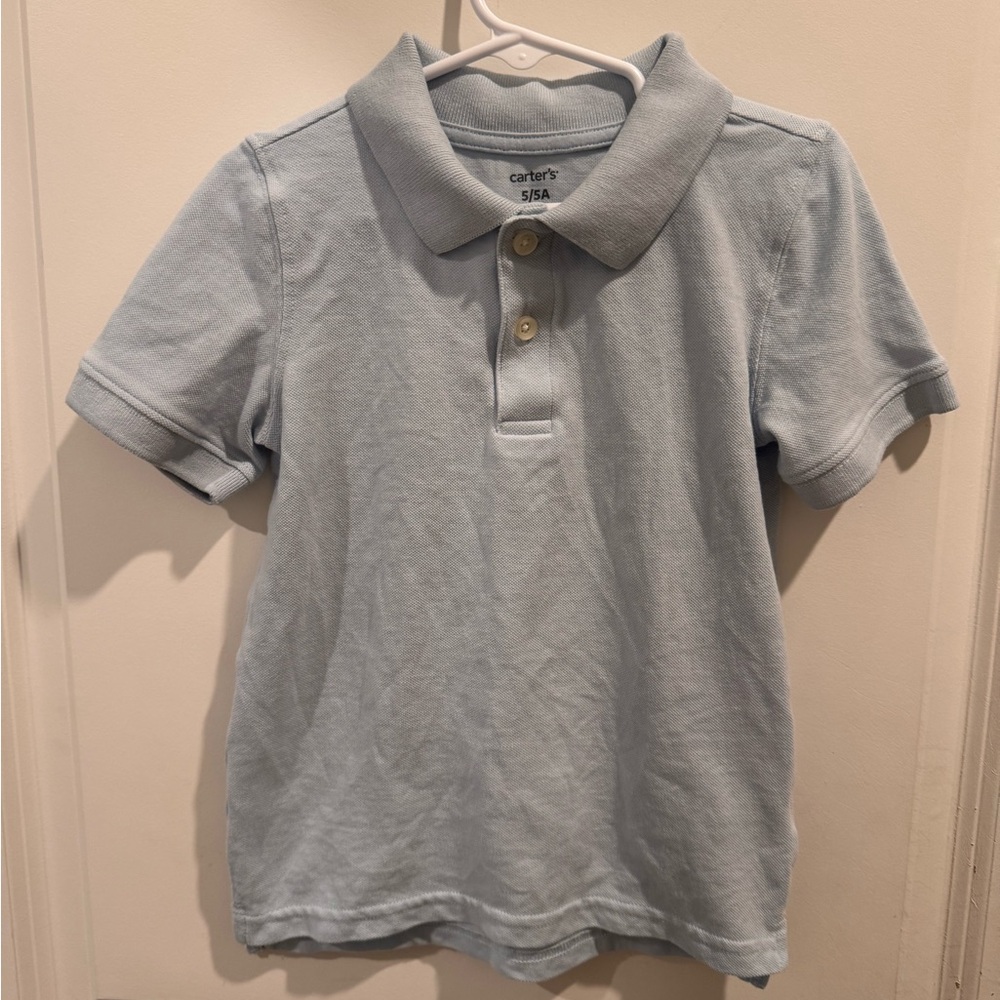 Carter's Light Blue Short-Sleeve Polo